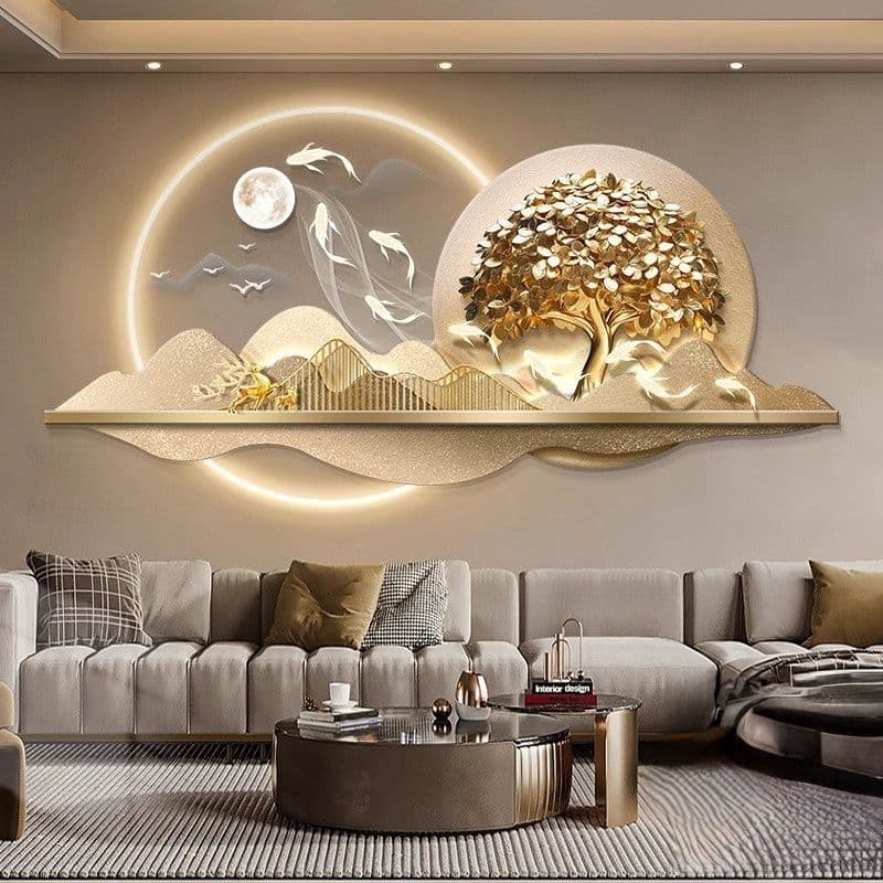 3D crystal Wall Decor with LED Lights