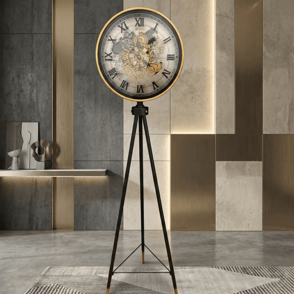 Vintage Tripod Floor Clock